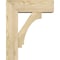Ekena Millwork Imperial Block Rough Sawn Bracket w/ Offset Brace, Douglas Fir, 6"W x 16"D x 20"H BKT0604X16X20IMP05RDF - alternate 2